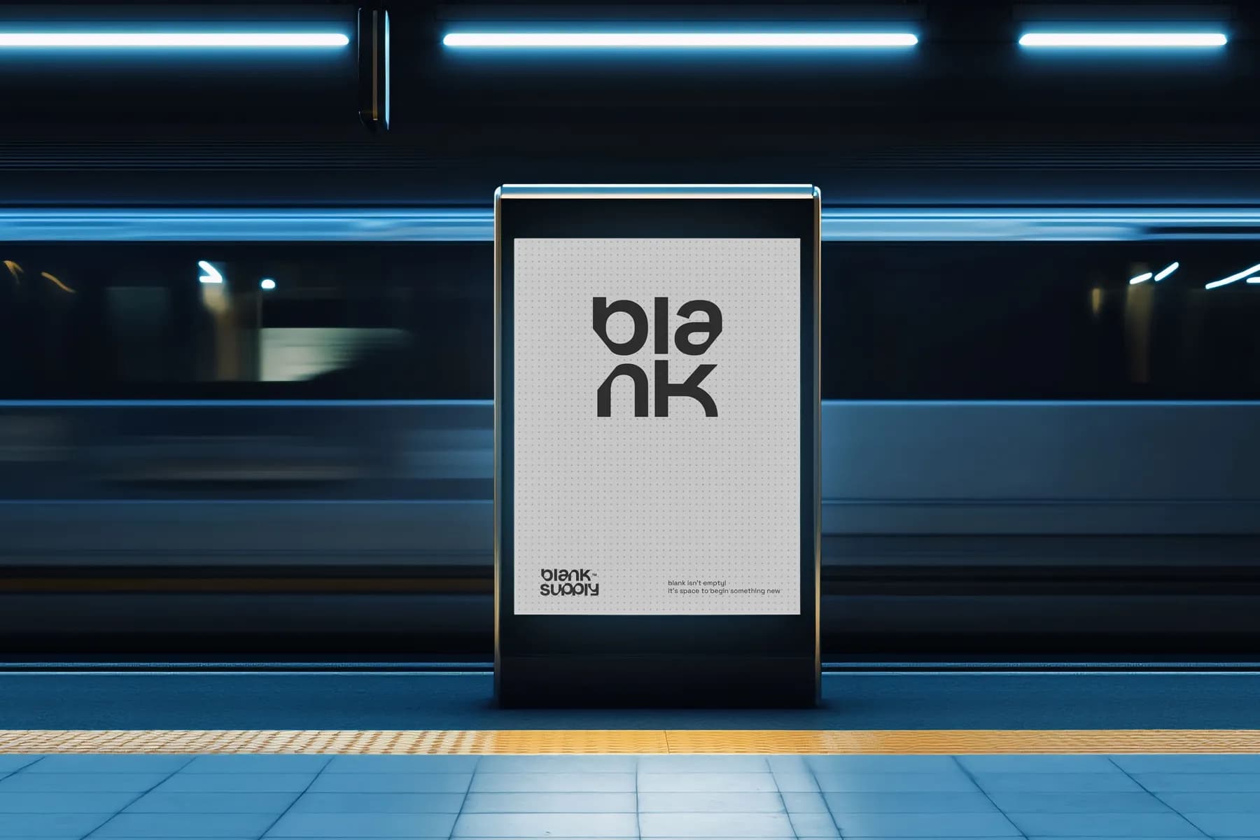subway screen mockup