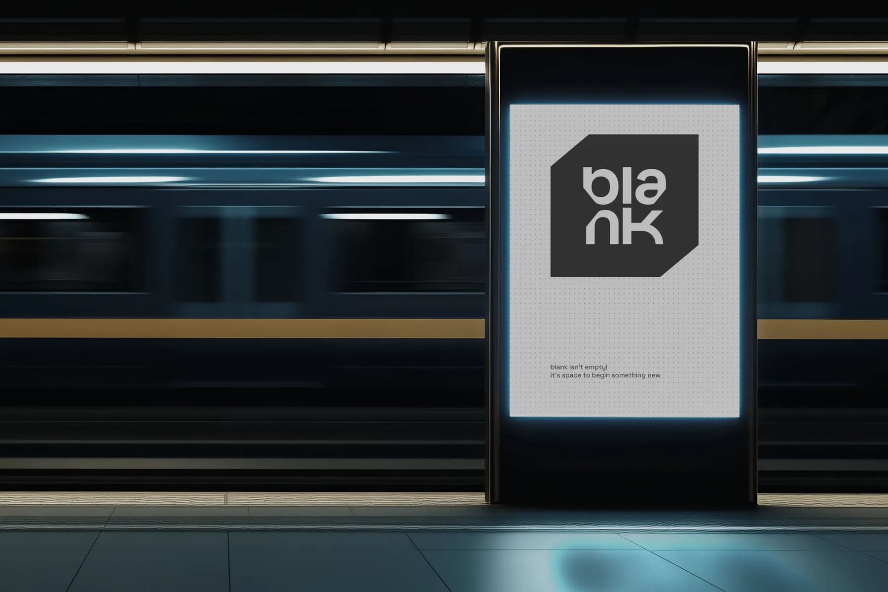 Subway Screen Mockup [Blank003]