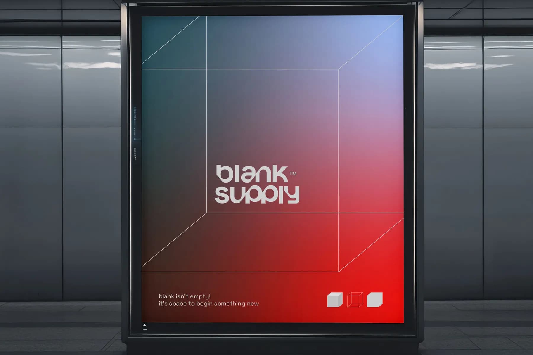 Subway Screen Mockup [Blank006]