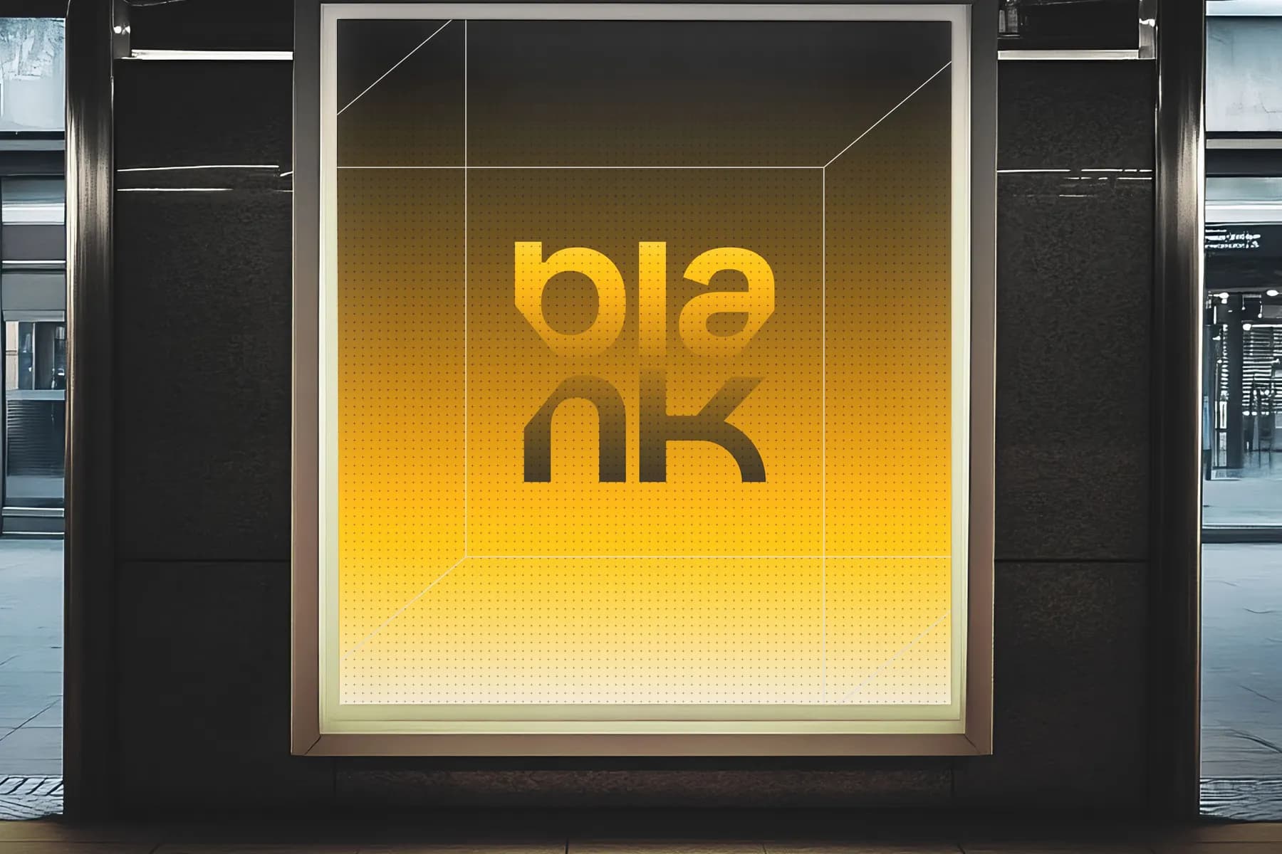 Subway Screen Mockup [Blank007]