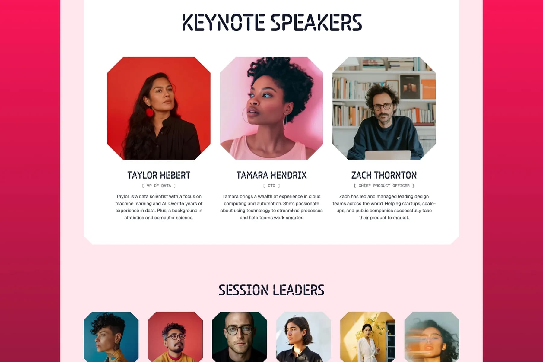 Assemble Event & Conference · Framer Template