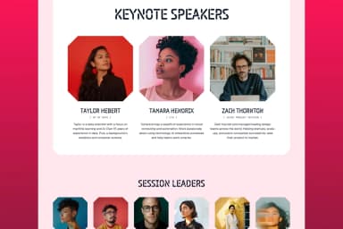 Assemble Event & Conference · Framer Template