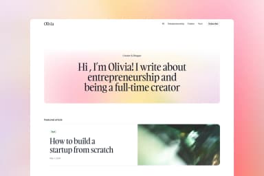 Compose Blog · Framer Template