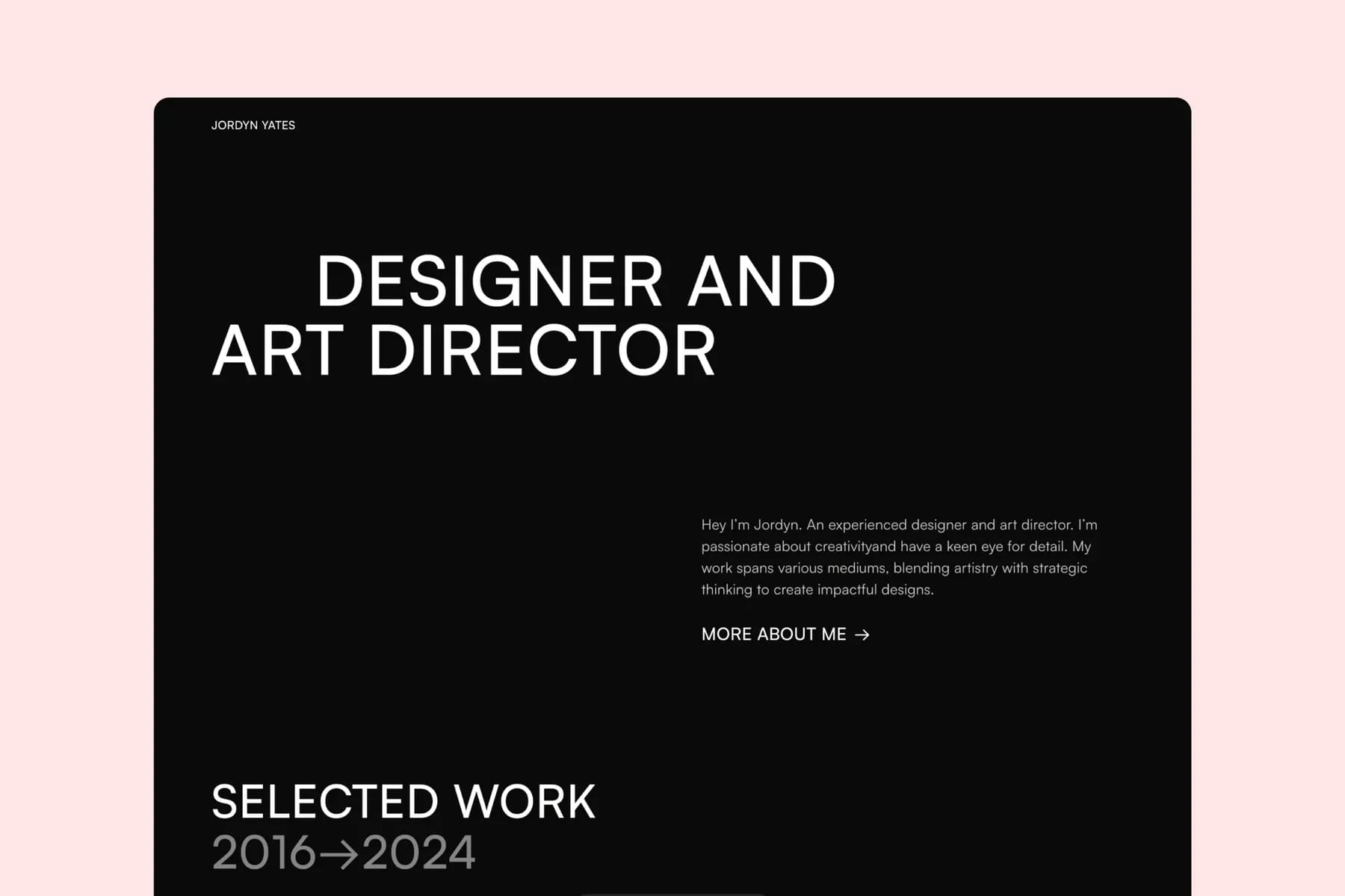 Darkfolio Portfolio · Framer Template