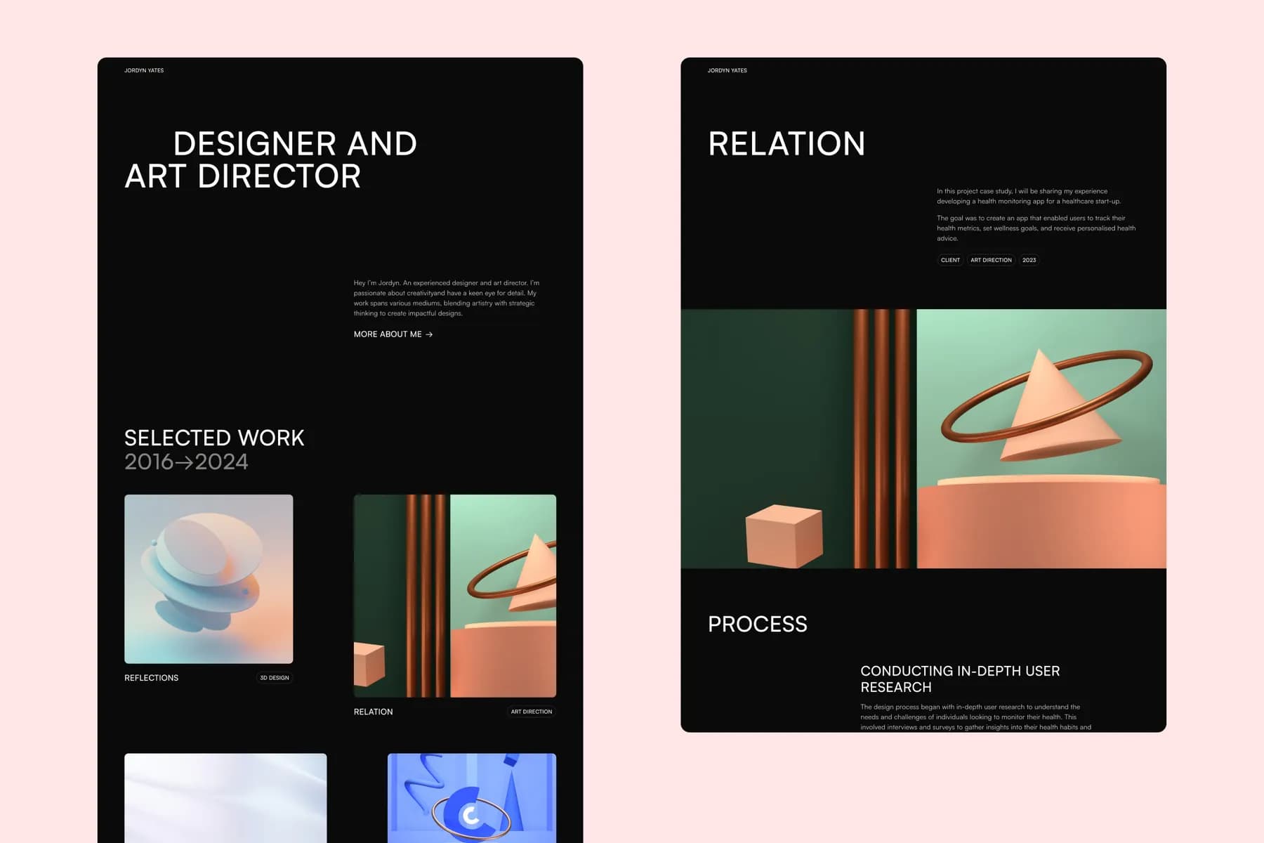 Darkfolio Portfolio · Framer Template