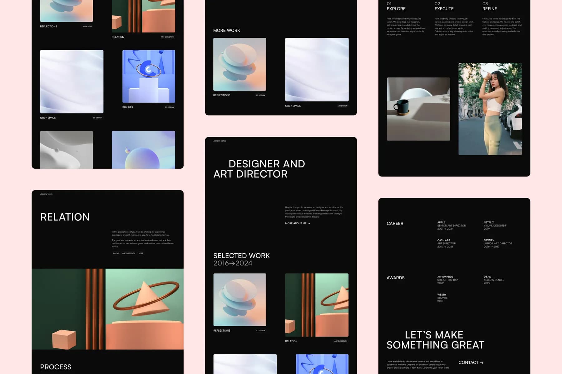 Darkfolio Portfolio · Framer Template