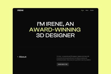 Irene Portfolio · Framer Template