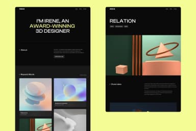 Irene Portfolio · Framer Template