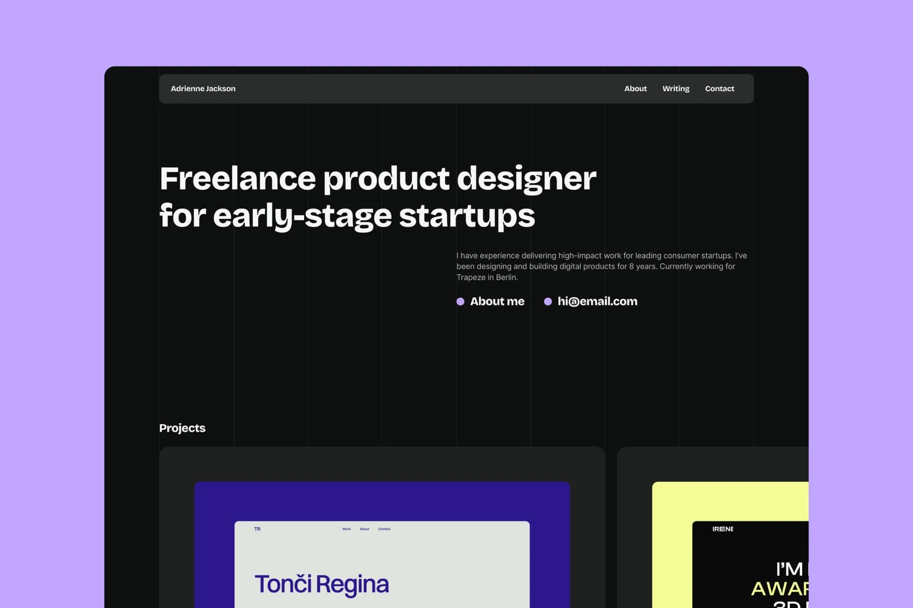 Lucid Portfolio · Framer Template [FREE]