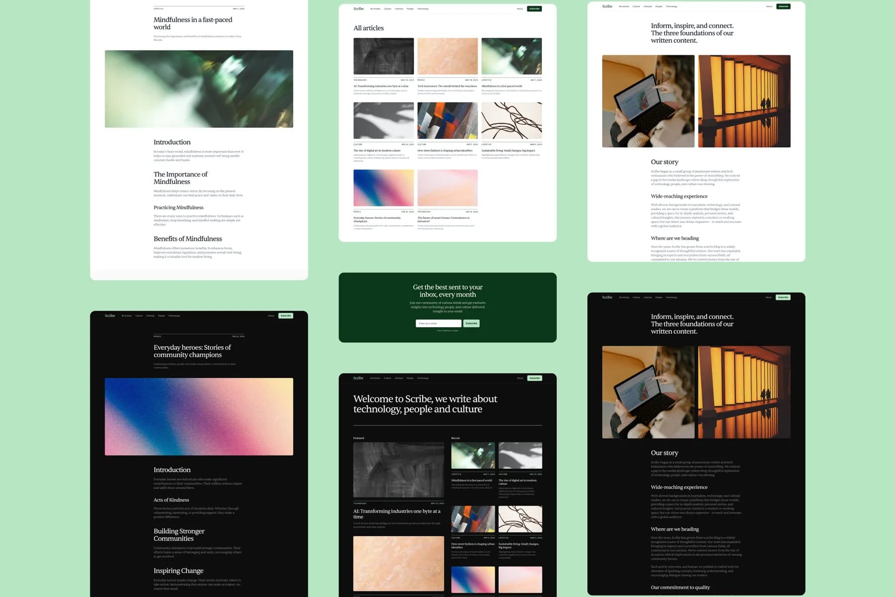 Scribe Blog · Framer Template [FREE]