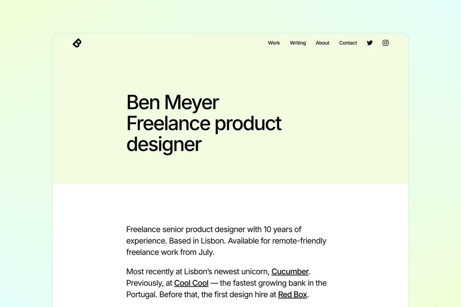 Sharp Portfolio · Framer Template [FREE]