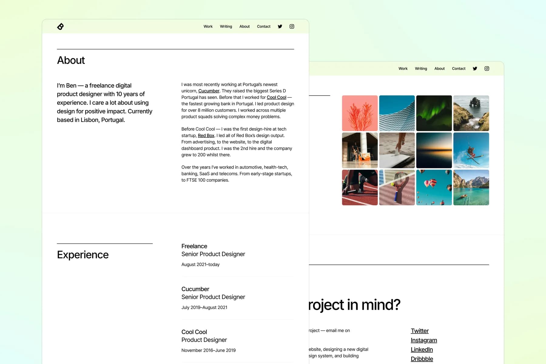 Sharp Portfolio · Framer Template [FREE]
