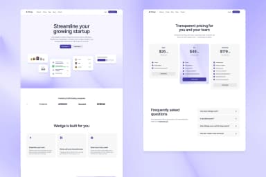 Wedge SaaS · Framer Template [FREE]