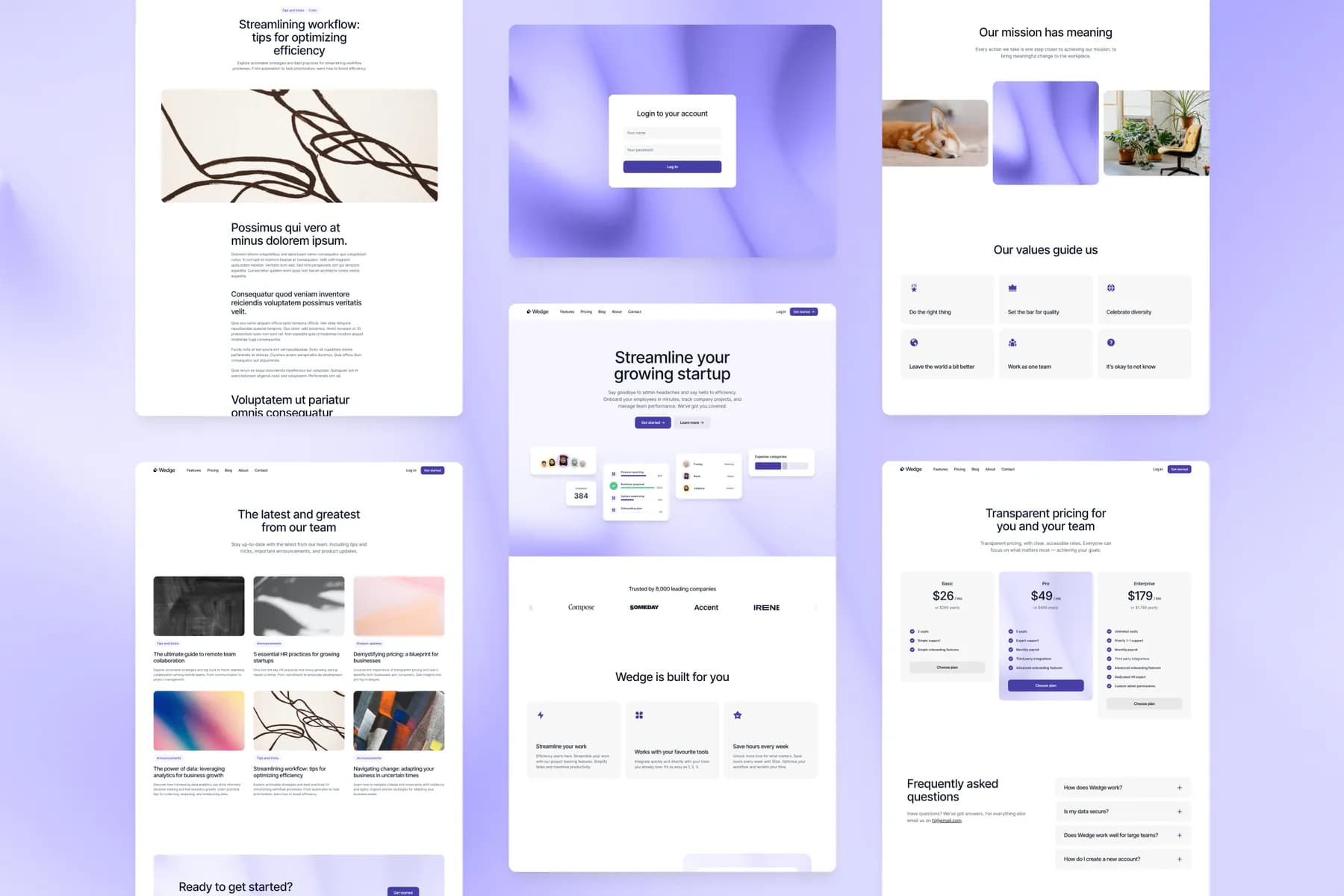 Wedge SaaS · Framer Template [FREE]