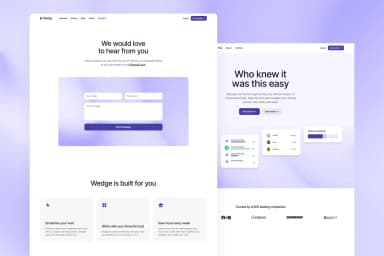 Wedge SaaS · Framer Template [FREE]