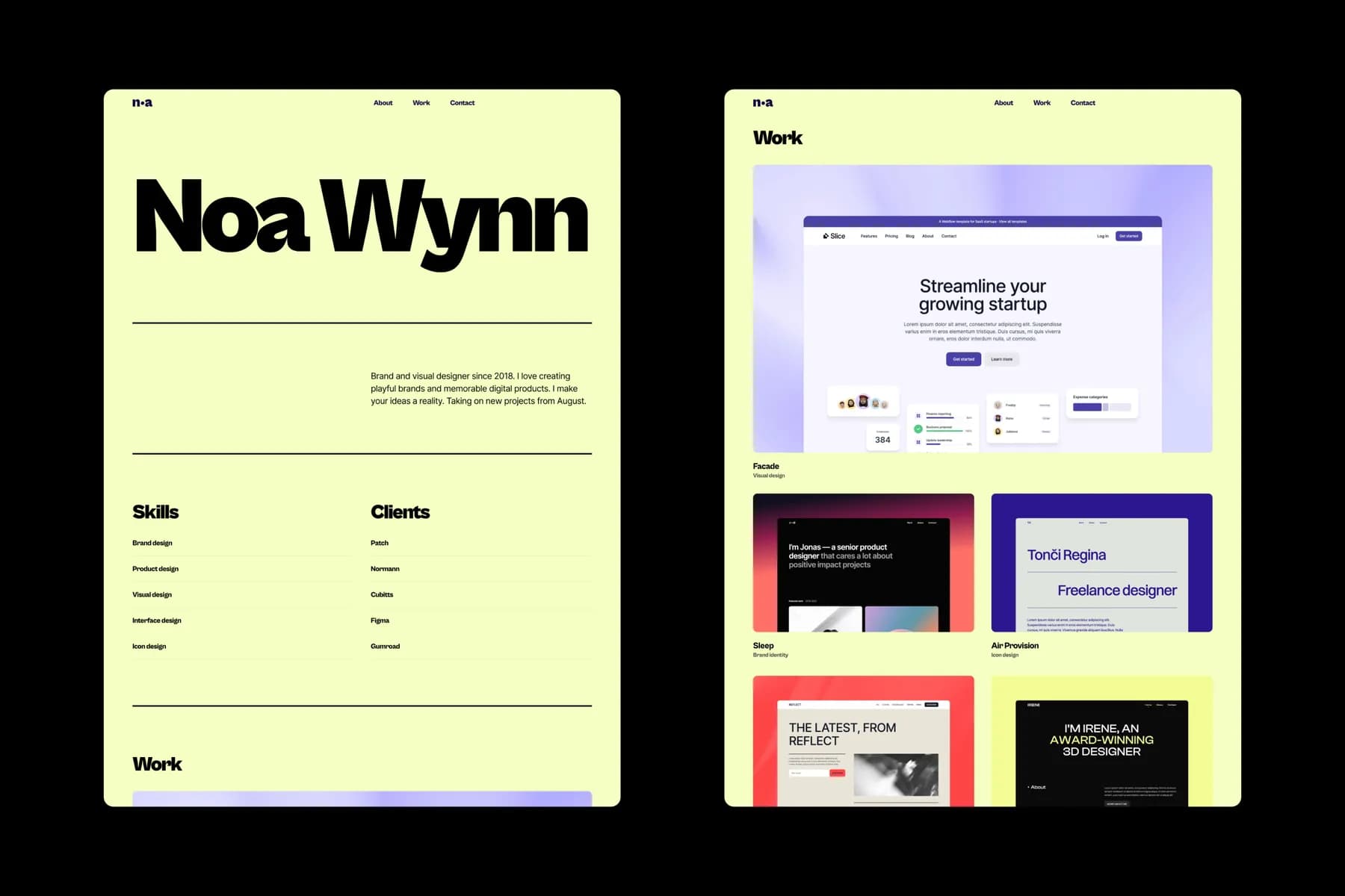Wynn Portfolio · Framer Template [FREE]