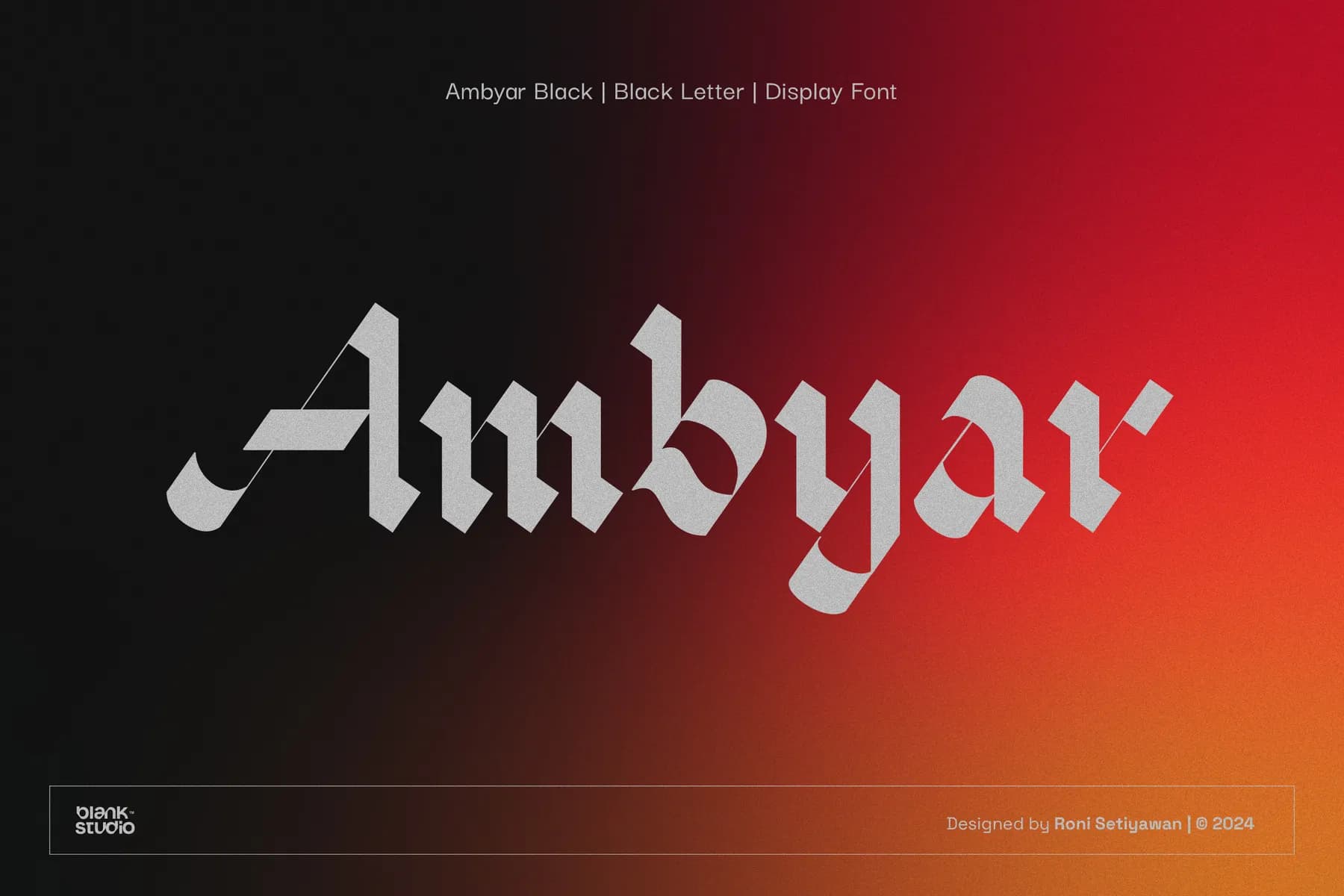 Ambyar Black Display Font