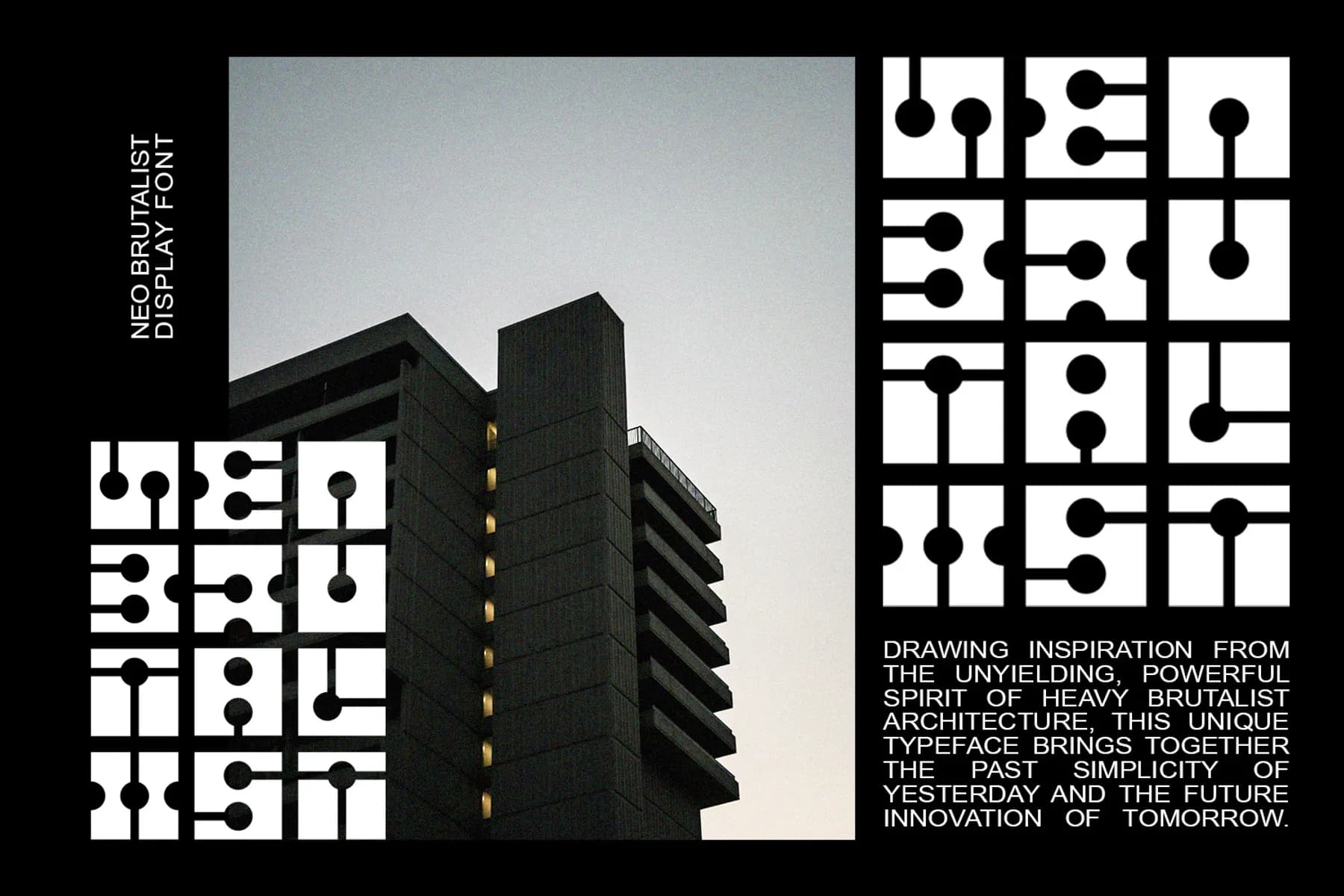 Neo Brutalist Display Font