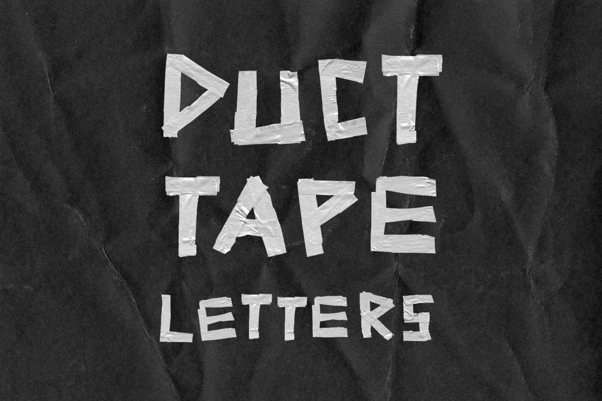 Duct Tape Letters