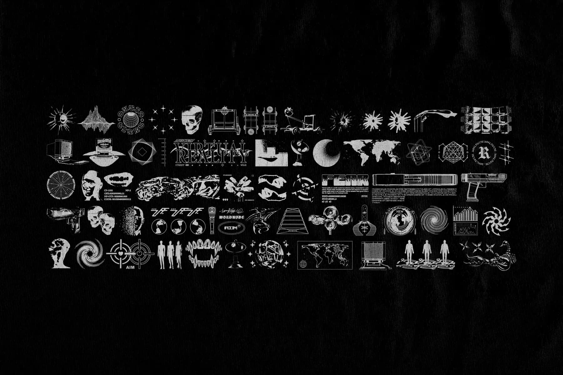 BIG PACK GRUNGE BRUTALISM GRAPHIC