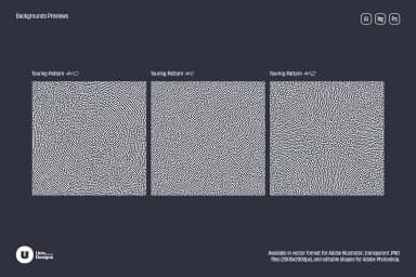 Turing Patterns - 16 Backgrounds