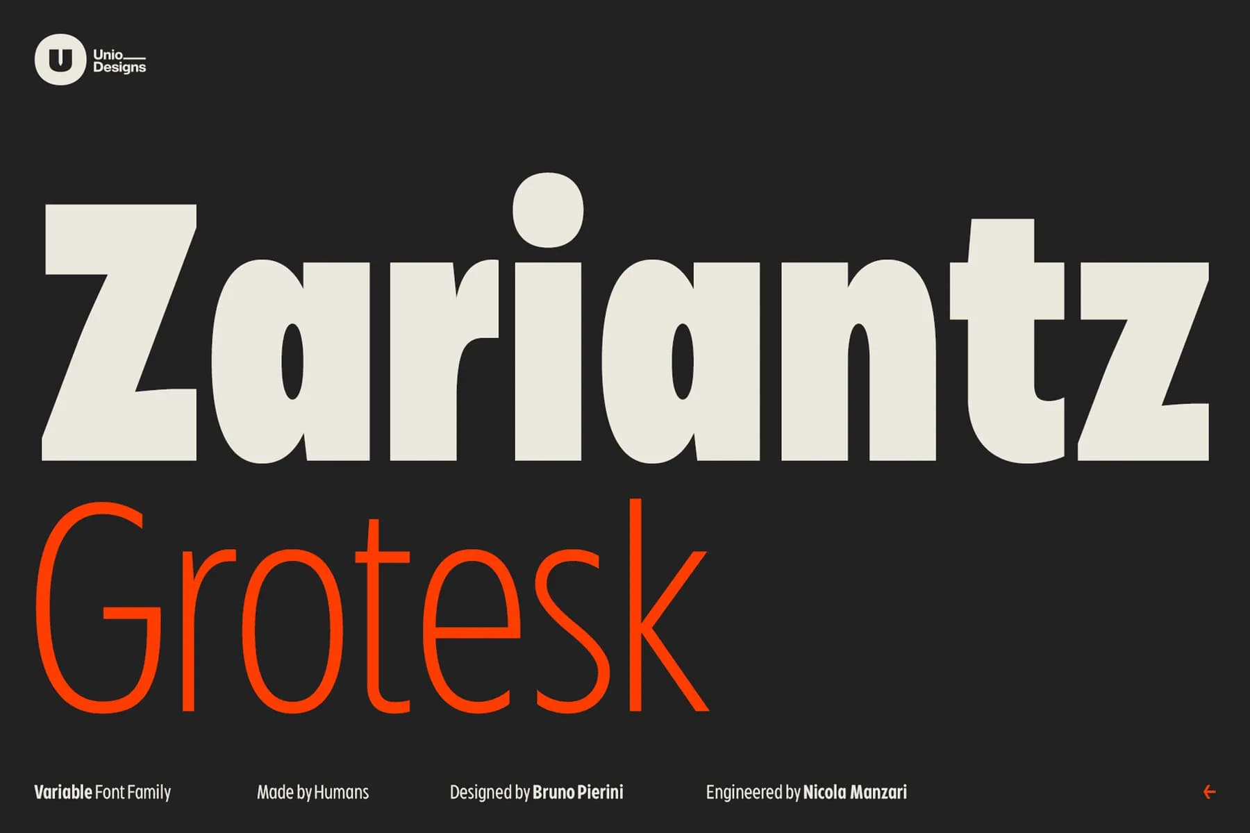 Zariantz Grotesk Variable