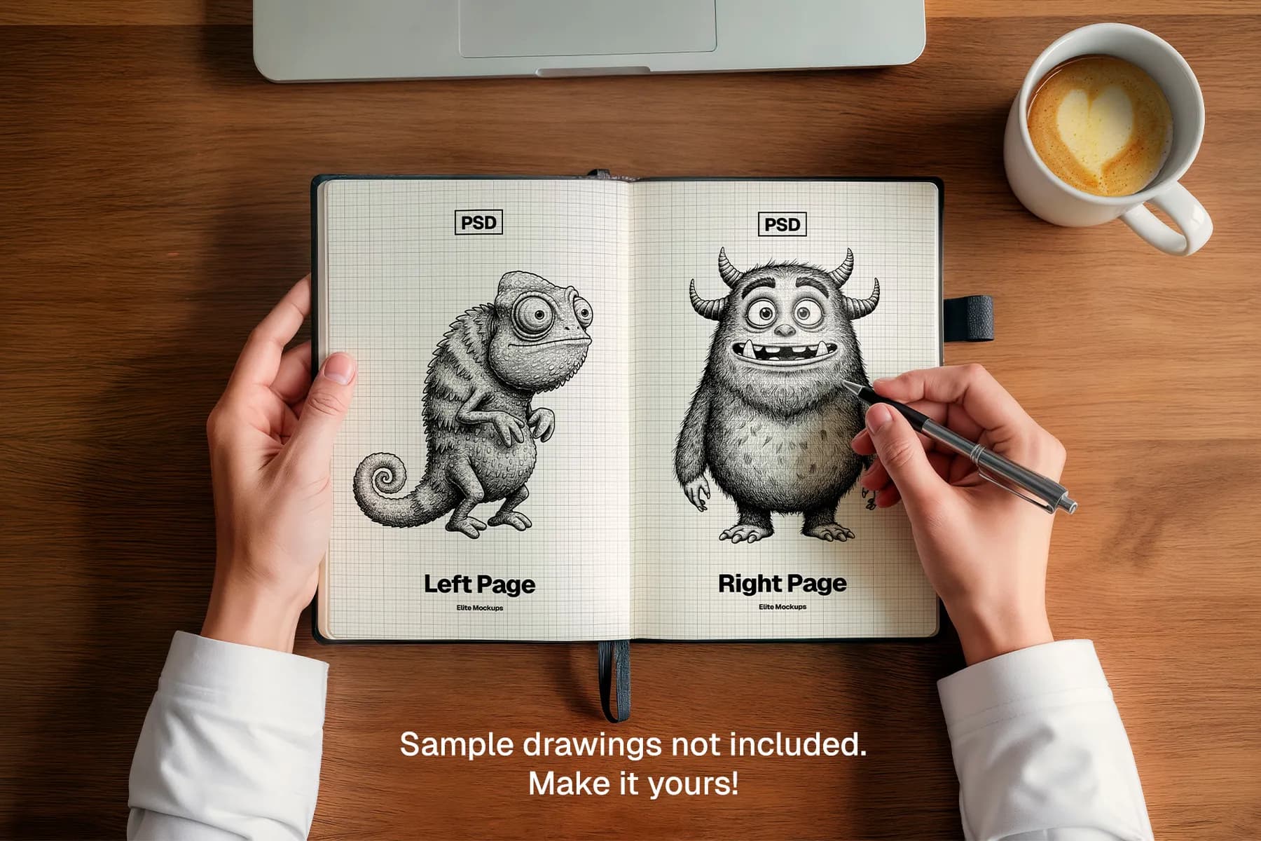 Notebook Sketch Mockup
