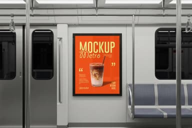 Metro Poster Mockup