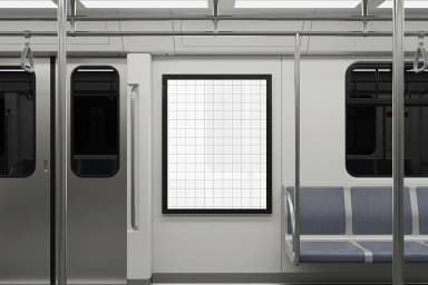 Metro Poster Mockup