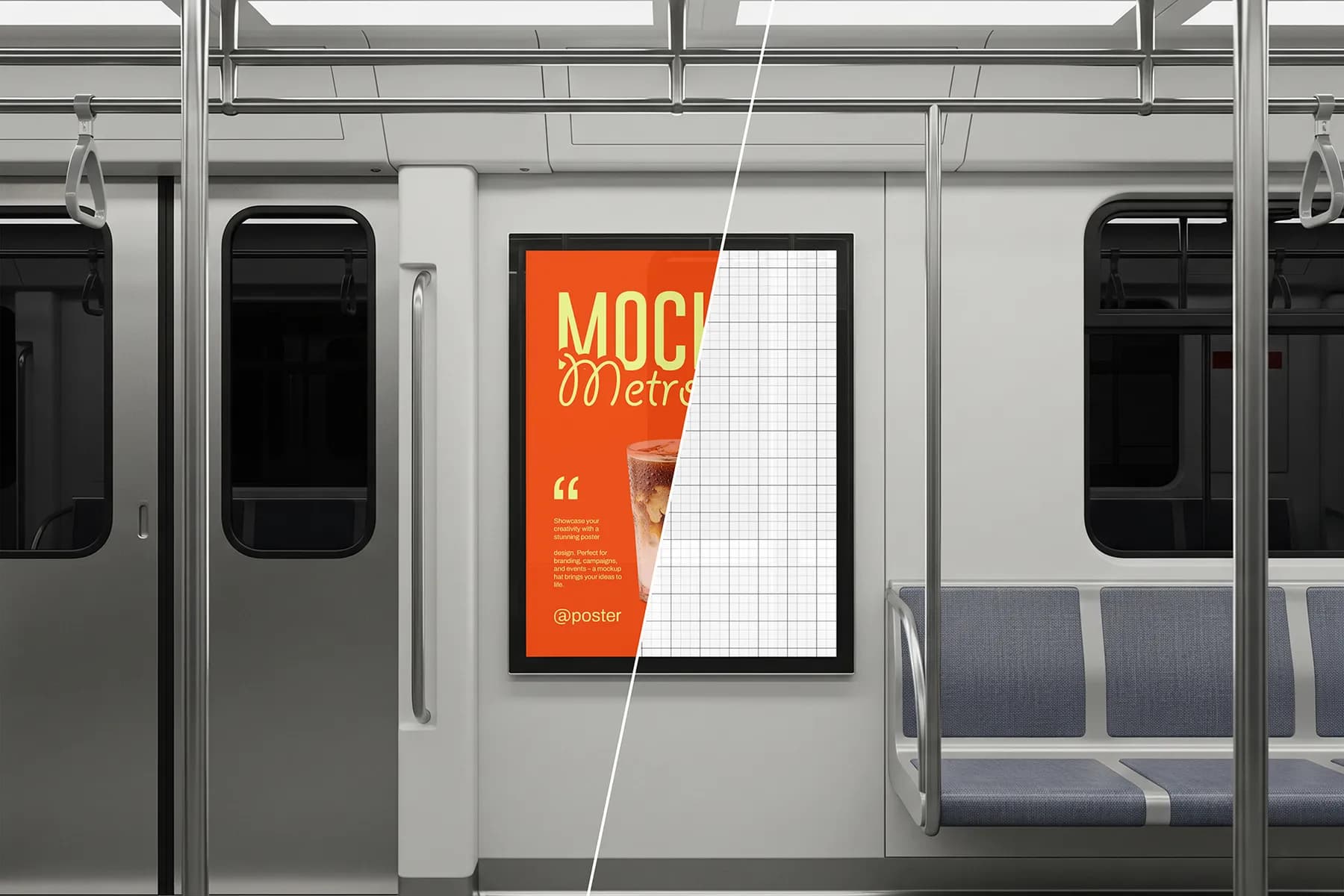 Metro Poster Mockup