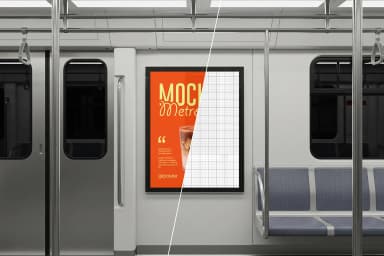Metro Poster Mockup