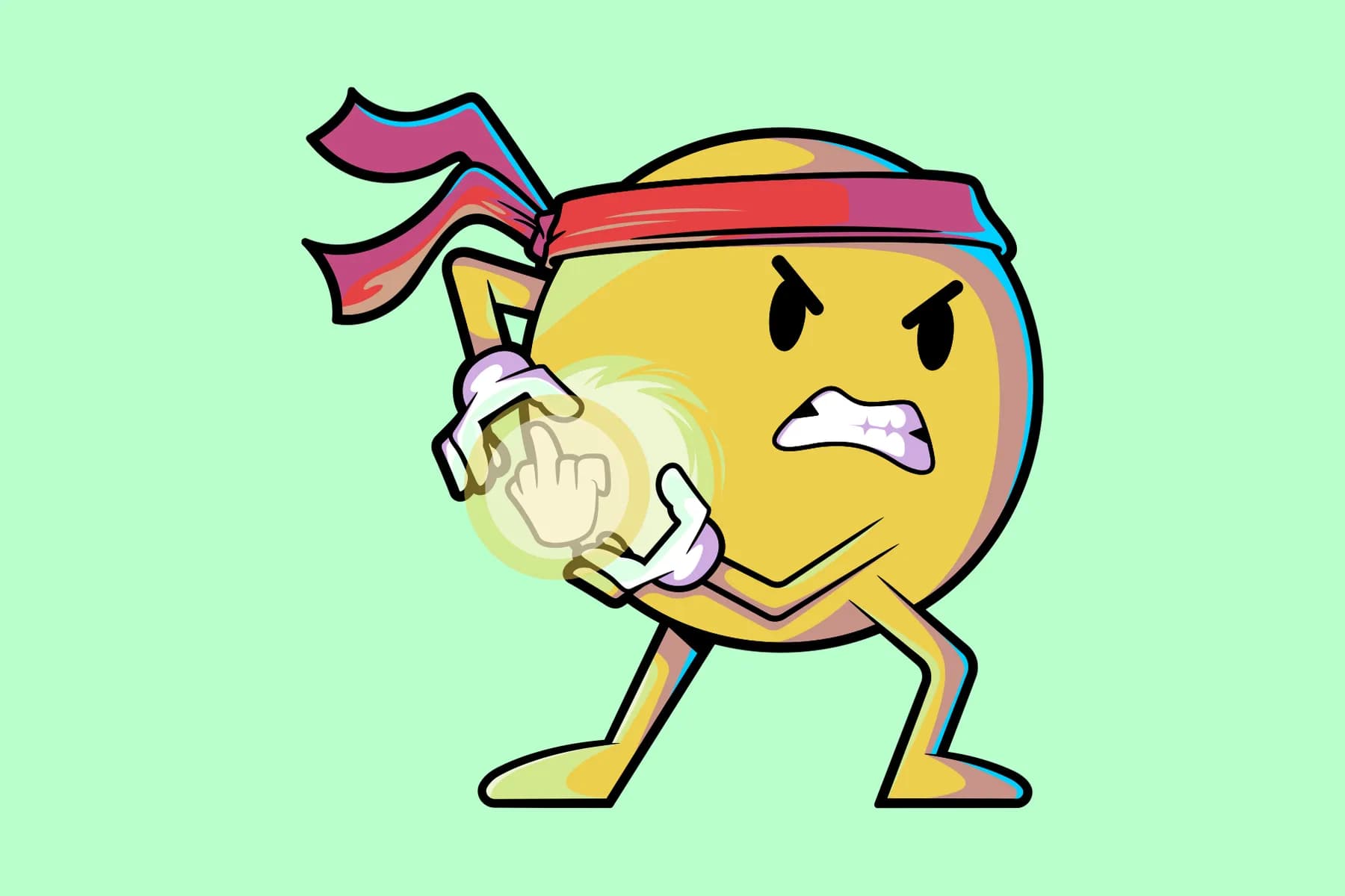 Emoji Character Fight Game Power.