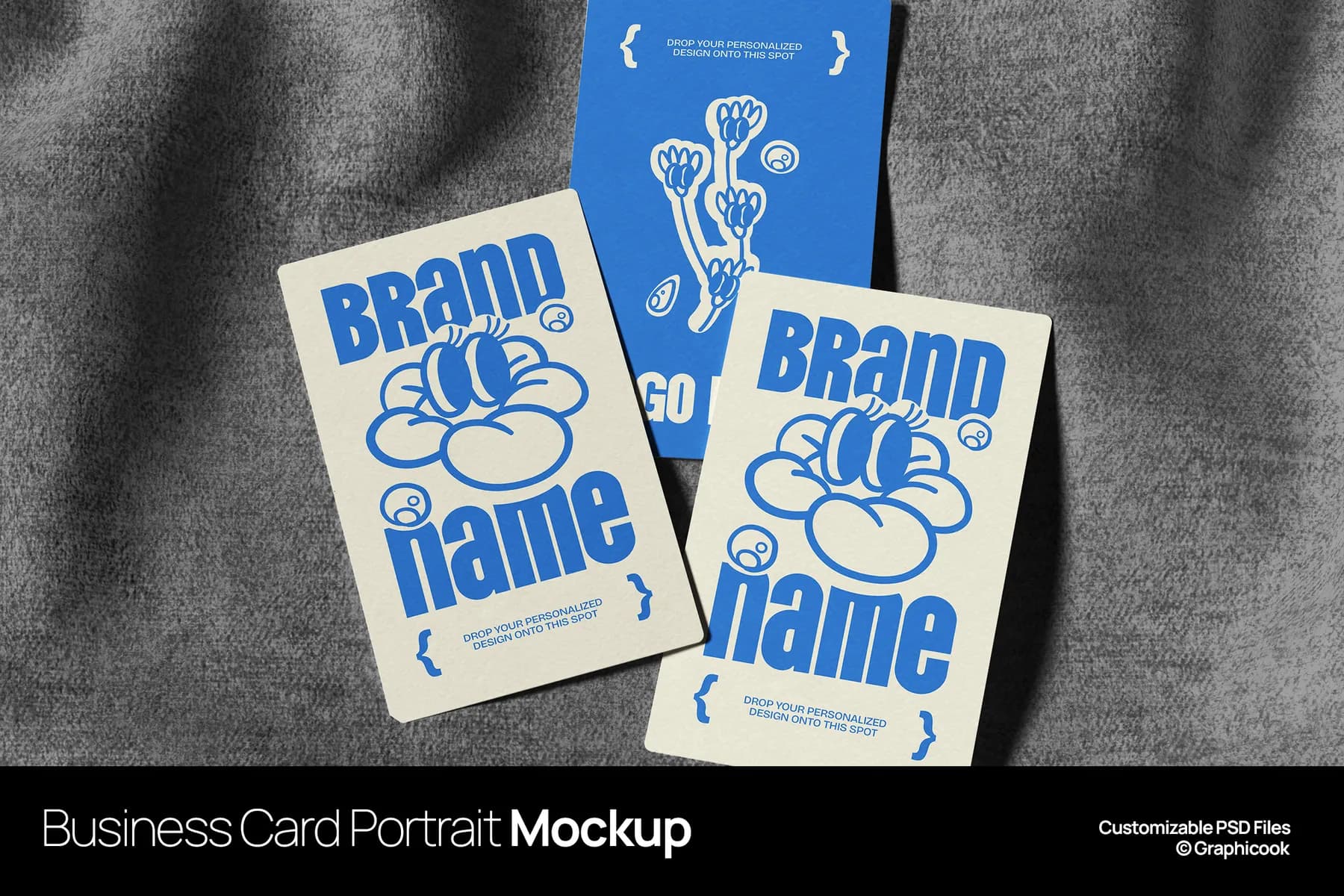 Business Card Portrait Mockup