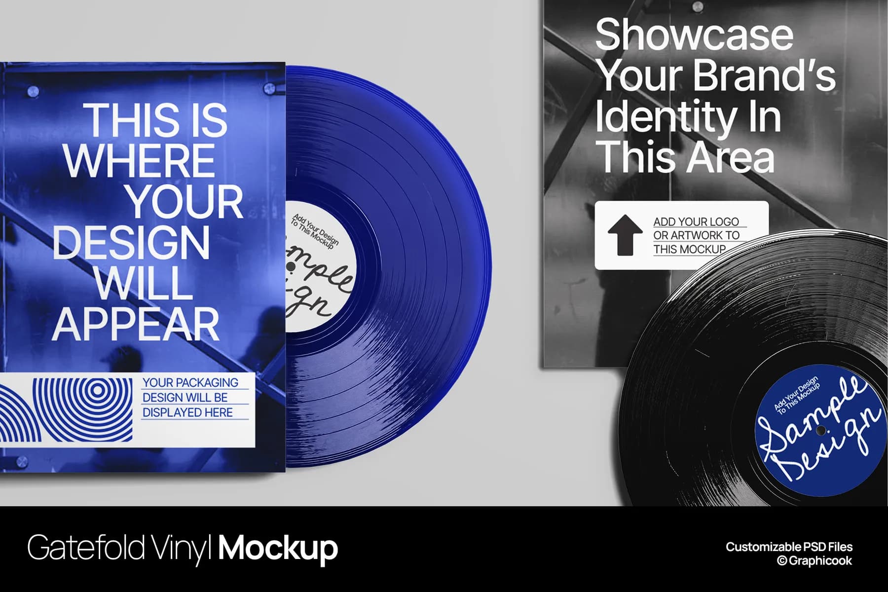 Gatefold Vinyl Mockup 