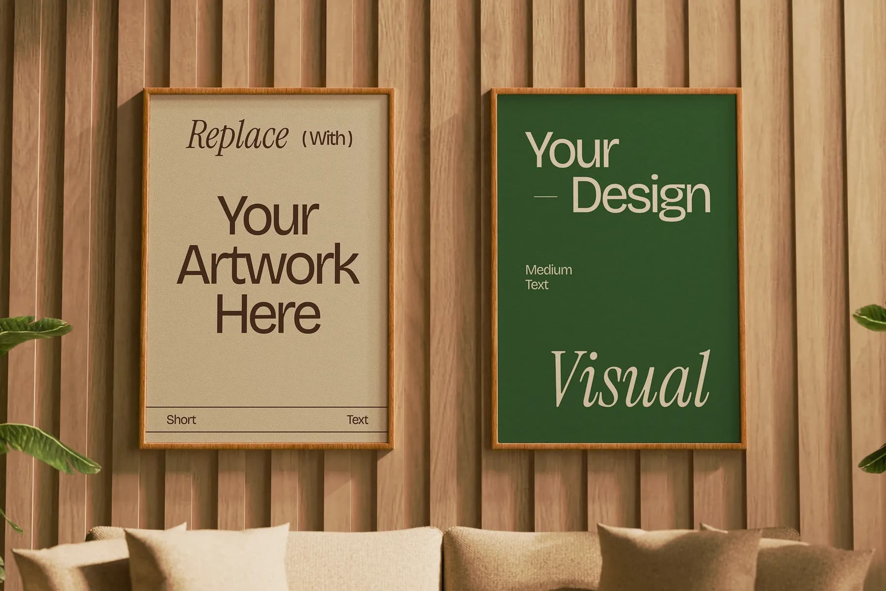 Cafe Wall Poster A1 Mockup